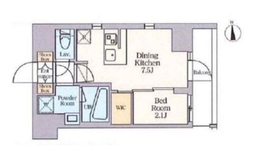 クレストコート東日暮里　304号室　間取り