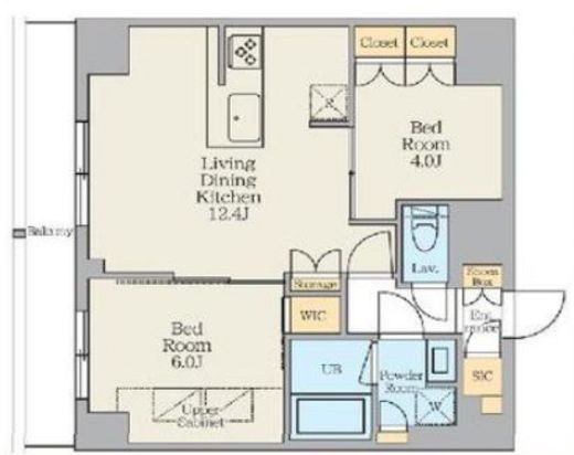 クレストコート東日暮里　402号室　間取り