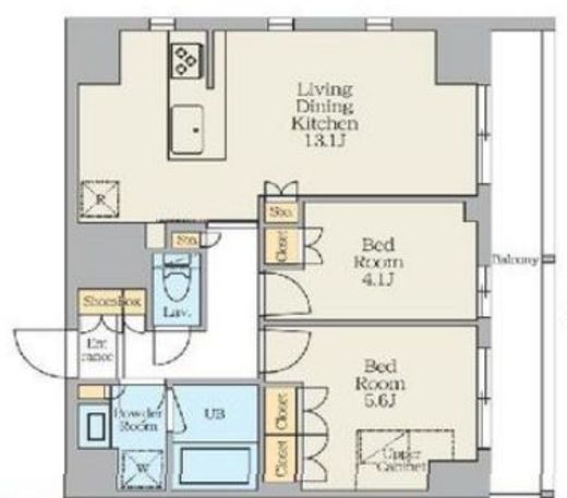 クレストコート東日暮里　804号室　間取り
