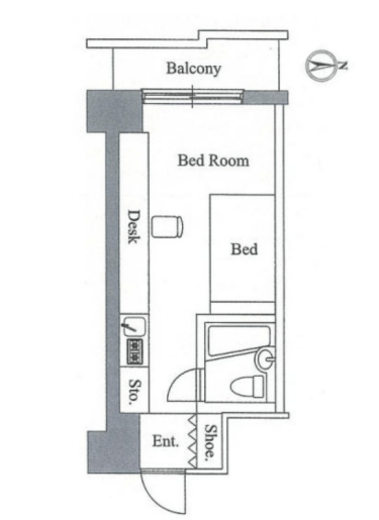 アレックス日乃本　608号室　間取り