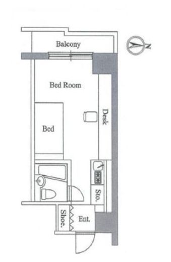 アレックス日乃本　813号室　間取り