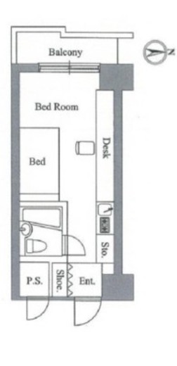 アレックス日乃本　1007号室　間取り
