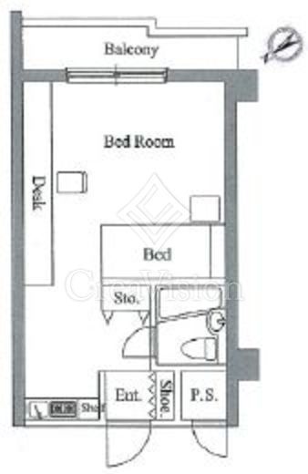 アレックス日乃本　233号室　間取り