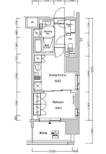 ザ・パークハビオ目白タワー　1205号室　間取り