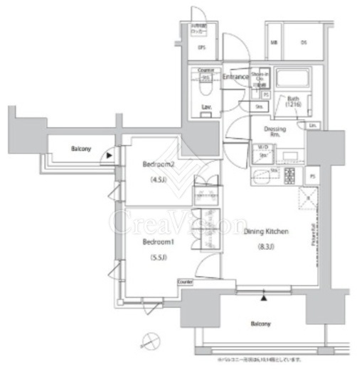 ザ・パークハビオ目白タワー　701号室　間取り