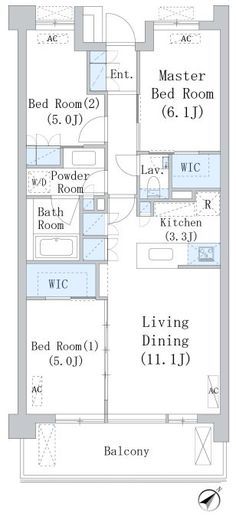 パークアクシス千川　204号室　間取り