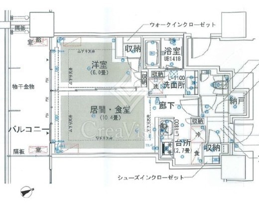グランドシティタワー池袋　1123号室　間取り