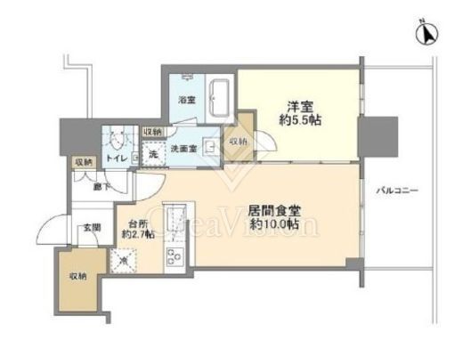 グランドシティタワー池袋　1615号室　間取り