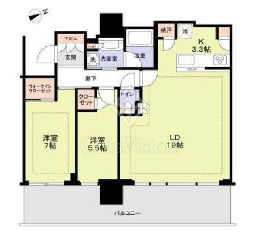 グランドシティタワー池袋　3211号室　間取り