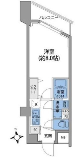 ルネサンスコート田端　602号室　間取り