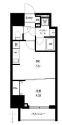 アーバンパーク王子Ⅱ　1101号室　間取り