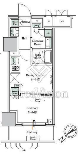 ONE ROOF RESIDENCE NISHINIPPORI　502号室　間取り