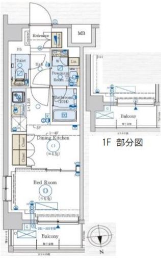 GENOVIA赤羽 (ジェノヴィア赤羽)　201号室　間取り
