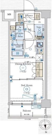 GENOVIA赤羽 (ジェノヴィア赤羽)　504号室　間取り