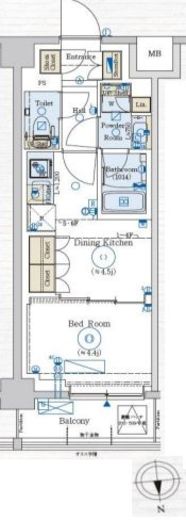 GENOVIA赤羽 (ジェノヴィア赤羽)　603号室　間取り