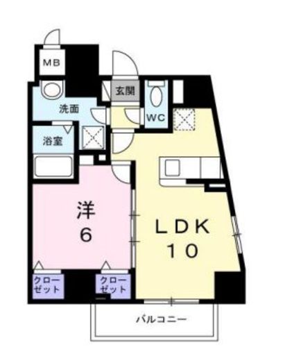 プラザ・デル・ソル本郷　1101号室　間取り