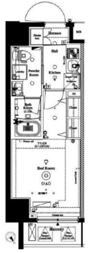 アクサス池袋レジデンス　406号室　間取り