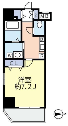 グランヴァン王子駅前　701号室　間取り