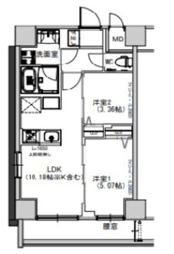 S-RESIDENCE千住大橋　1001号室　間取り