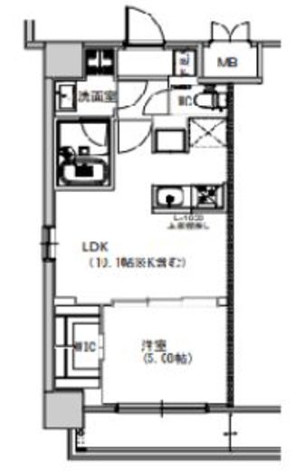 S-RESIDENCE千住大橋　306号室　間取り