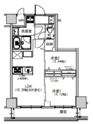 S-RESIDENCE千住大橋　402号室　間取り