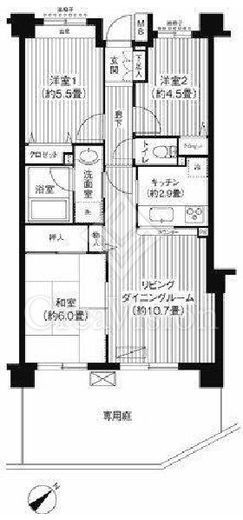 KS桜川　108号室　間取り