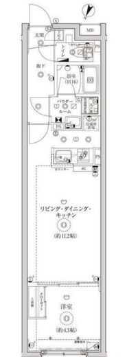 ＣＲＥＡＴＩＦ池袋　203号室　間取り