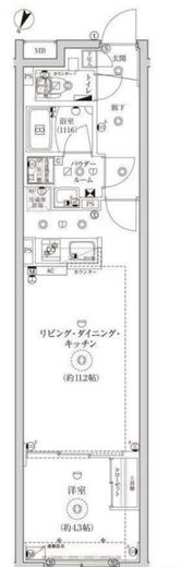 CREATIF池袋　304号室　間取り