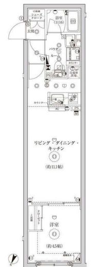 CREATIF池袋　405号室　間取り