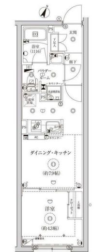 ＣＲＥＡＴＩＦ池袋　408号室　間取り