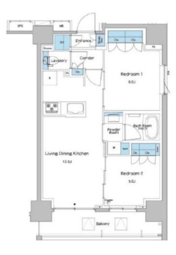 ルフォンプログレ志村坂上　206号室　間取り