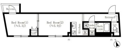 CREATIF池袋本町　201号室　間取り