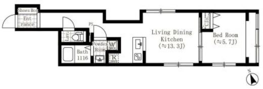 CREATIF池袋本町　505号室　間取り