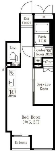 CREATIF池袋本町　602号室　間取り