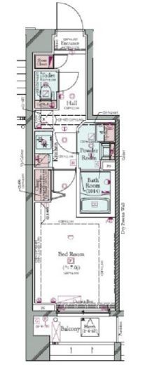 コンシェリア駒込HILLTOP SQUARE　401号室　間取り