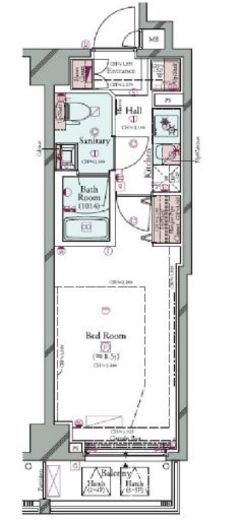コンシェリア駒込HILLTOP SQUARE　504号室　間取り