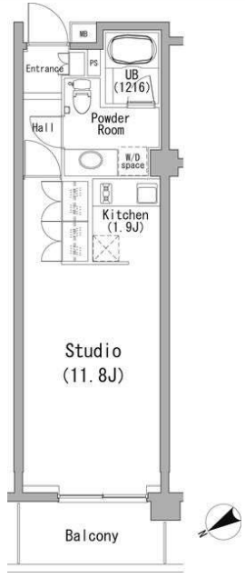 PERCH南青山　204号室　間取り