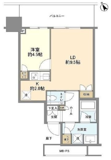 THE TOWER JUJO (ザ・タワー十条)　1214号室　間取り