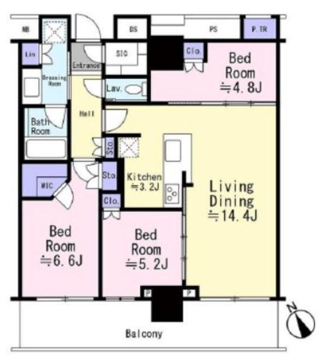 THE TOWER JUJO (ザ・タワー十条)　908号室　間取り