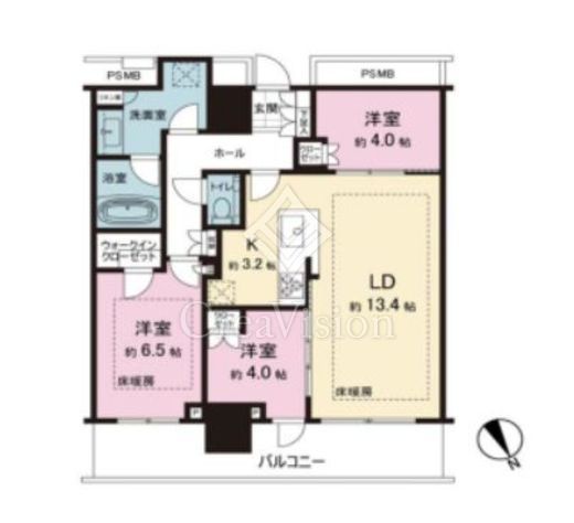 THE TOWER JUJO (ザ・タワー十条)　3316号室　間取り