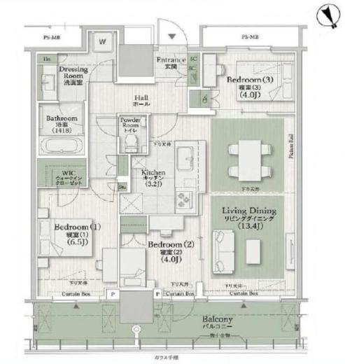 THE TOWER JUJO (ザ・タワー十条)　3316号室　間取り