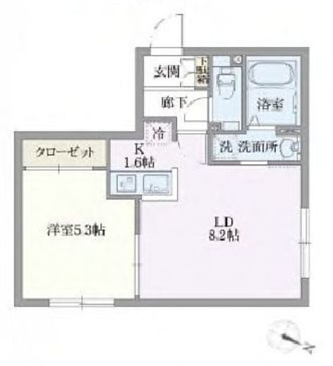 グローリオシェルト志村坂上　306号室　間取り