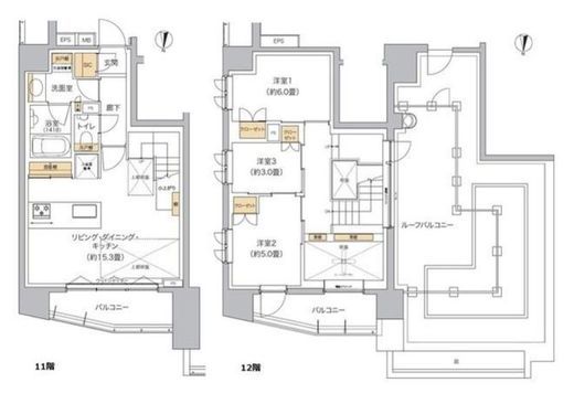リビオメゾン東池袋　1101号室　間取り