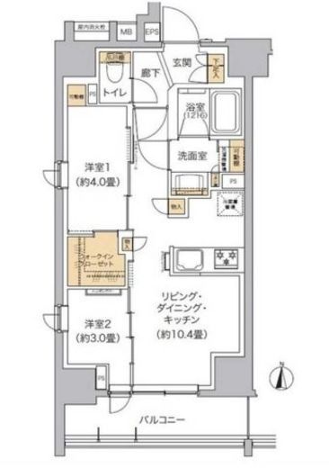リビオメゾン東池袋　205号室　間取り