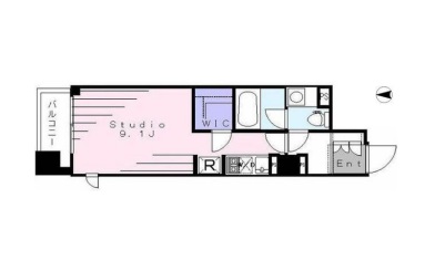 クレヴィア南麻布　4F1号室　間取り