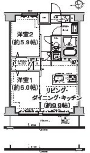 エルフォルテ東日暮里　603号室　間取り