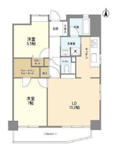 プライムアーバン西日暮里　501号室　間取り