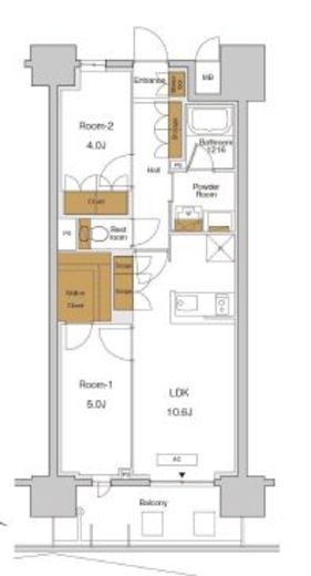 RJRプレシア東十条ガーデン　1204号室　間取り