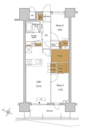 RJRプレシア東十条ガーデン　609号室　間取り