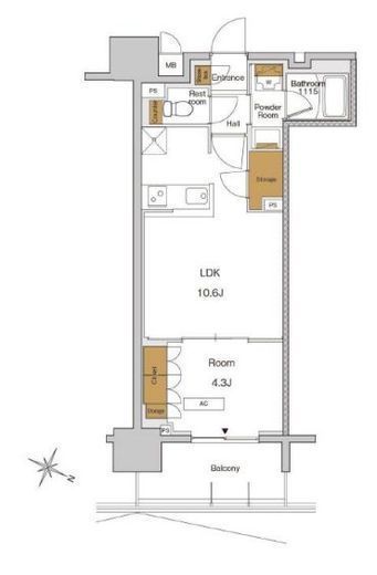 RJRプレシア東十条ガーデン　622号室　間取り